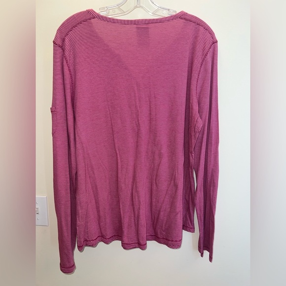 White Stag Pink Button Down Ribbed Top (16-18) - Picture 4 of 4